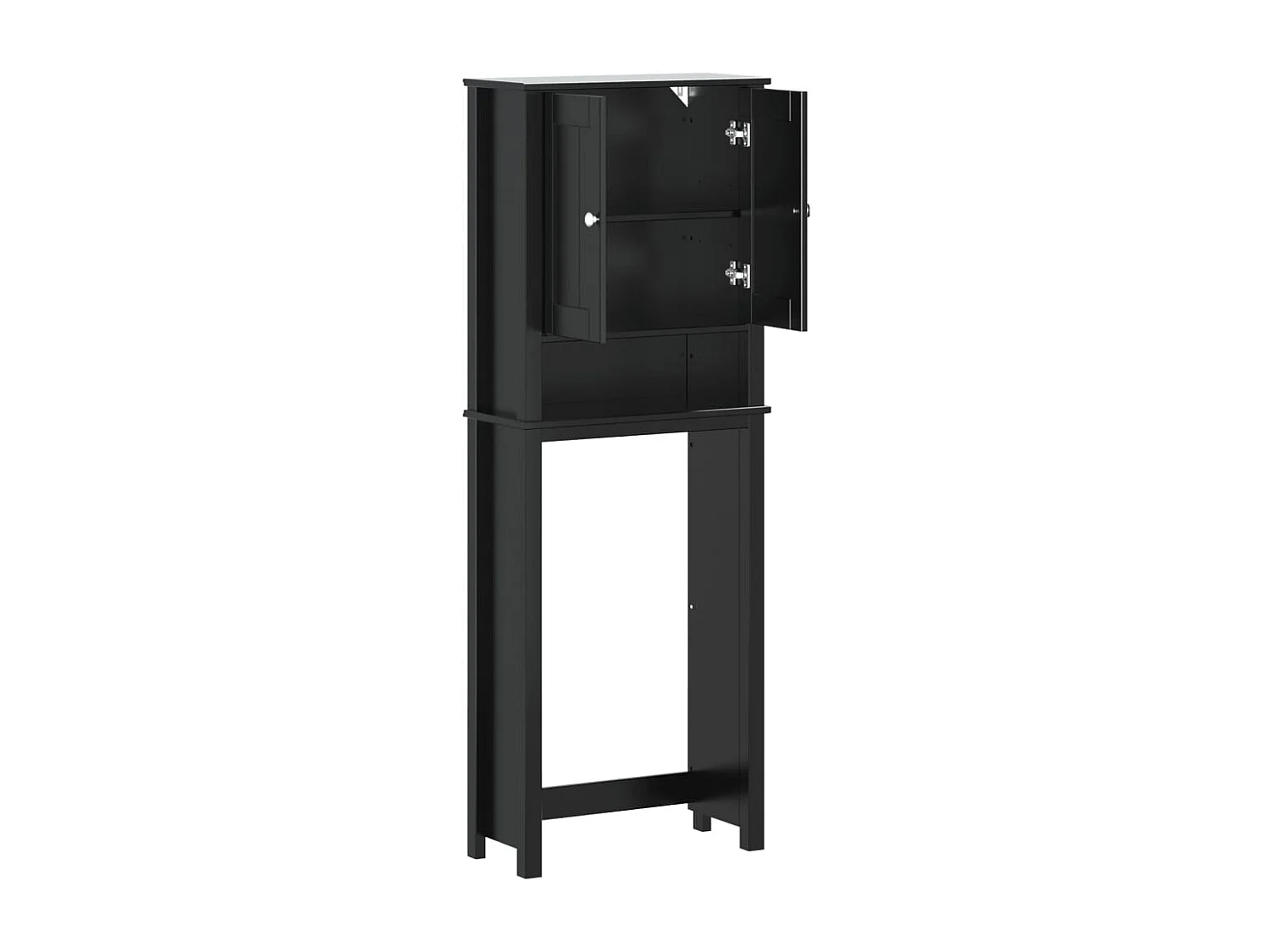 BERG, schwarzes Aufbewahrungsmöbel aus Massivholz