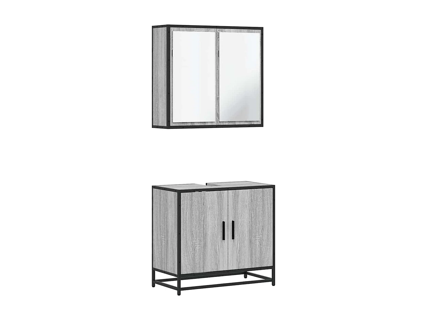 Set di mobili da bagno Sonoma Grey da 2 pezzi