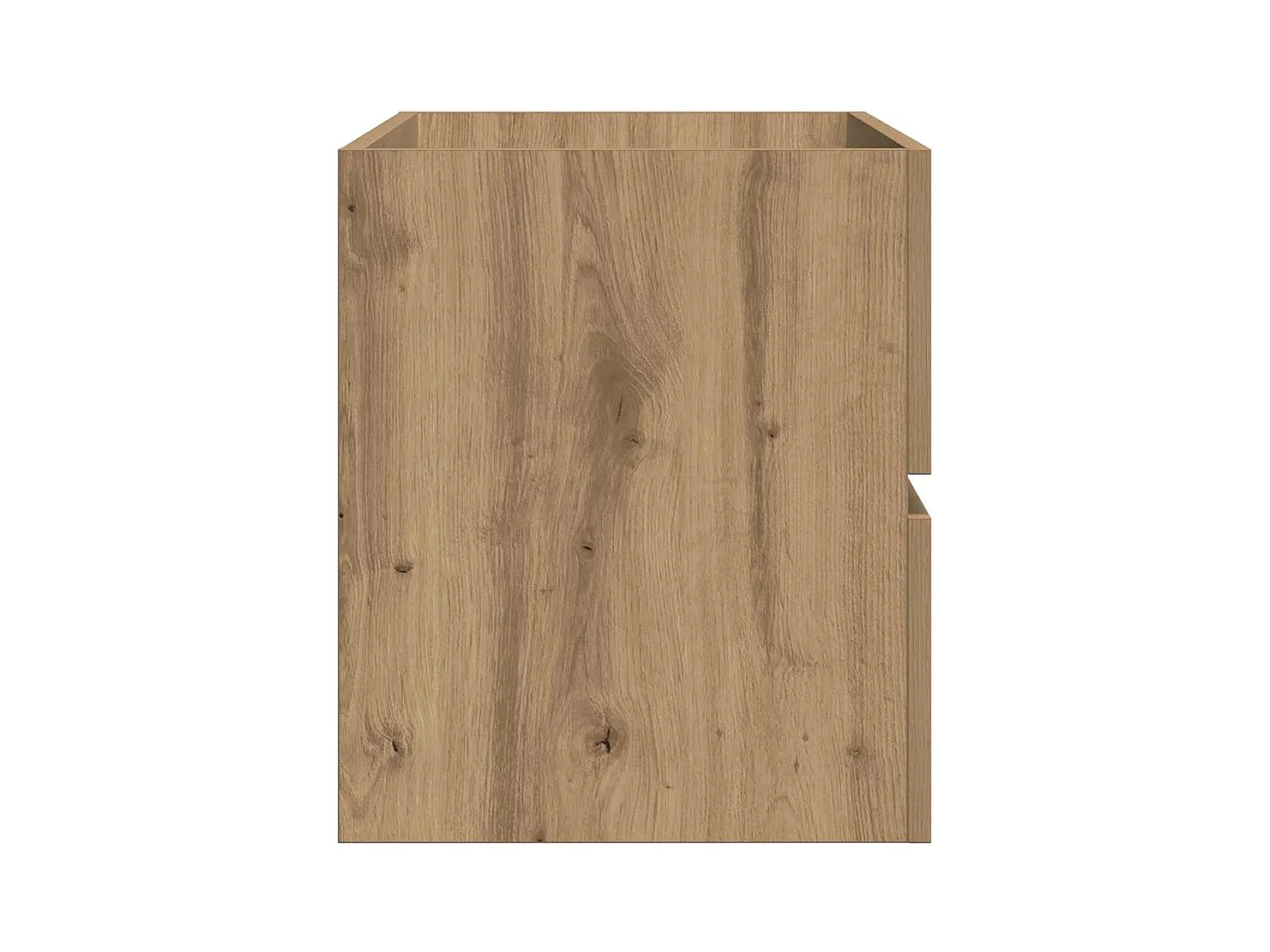 Handgemaakte eikenhouten wastafelkast 100x38,5x45 cm bewerkt hout