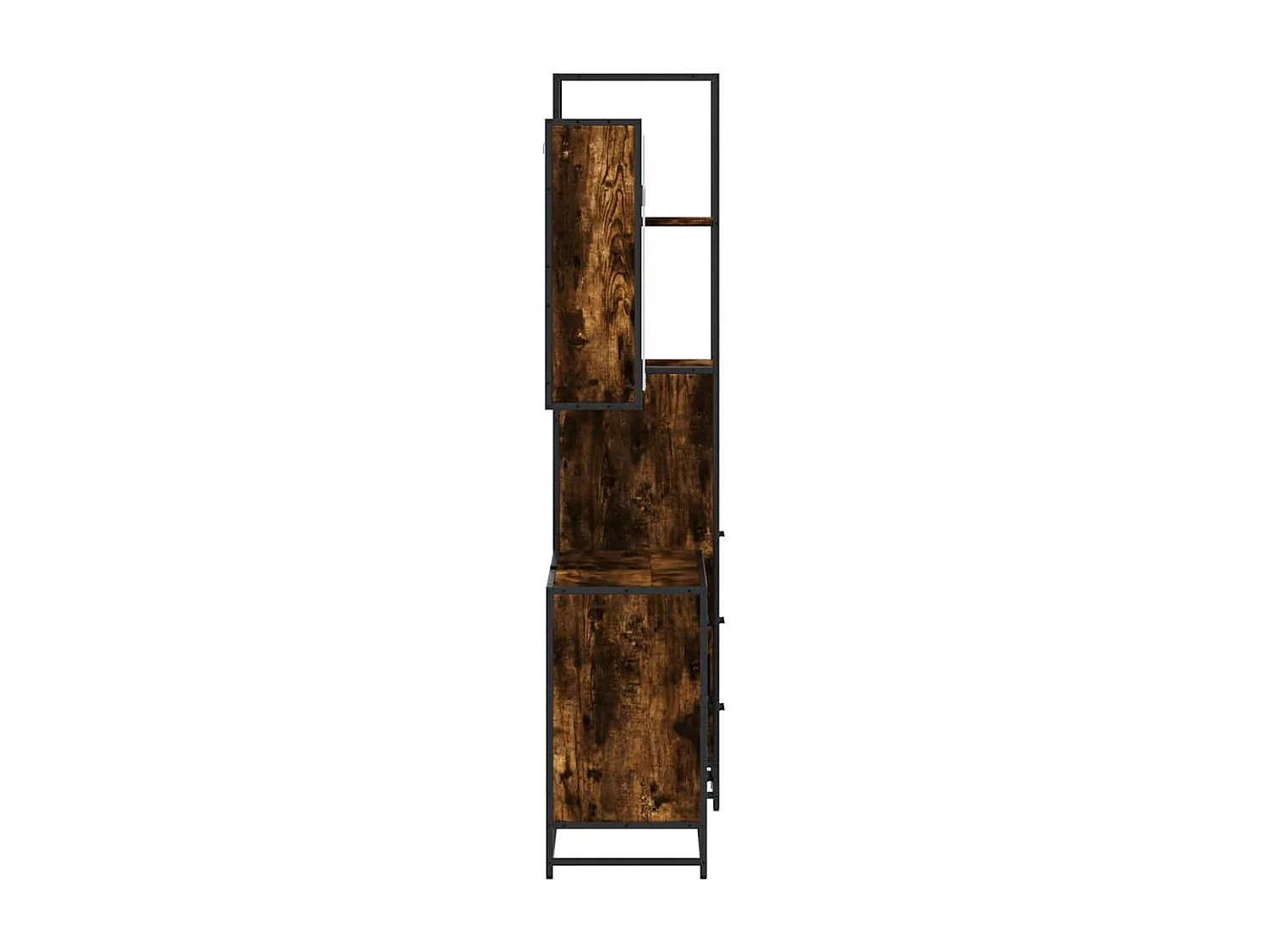 Ensemble de meubles de salle de bain 3 pcs Chêne fumé