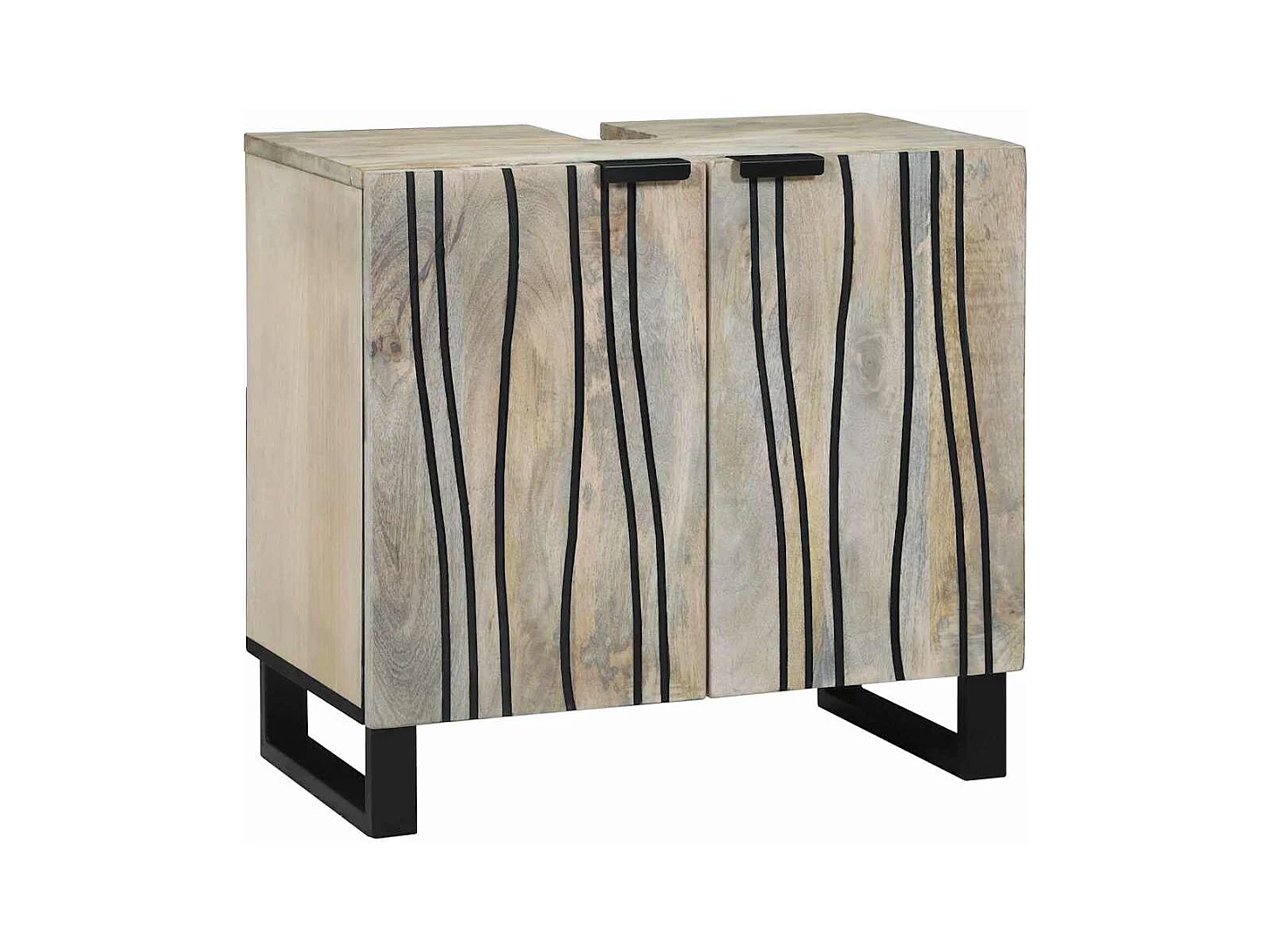 Ensemble de mobilier de salle de bain 4 pcs Marron noyer