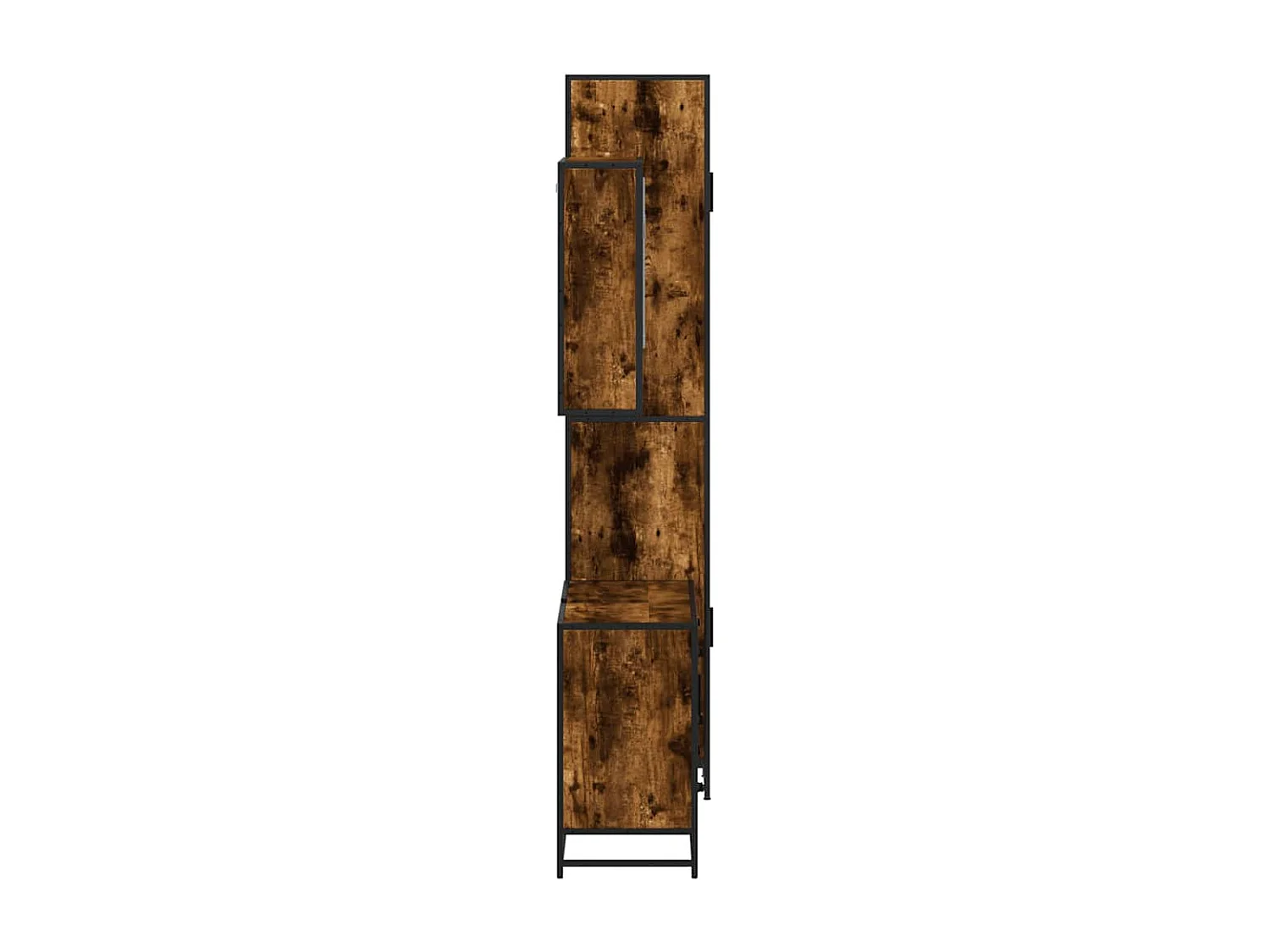 Set di mobili da bagno 3 pezzi Rovere affumicato