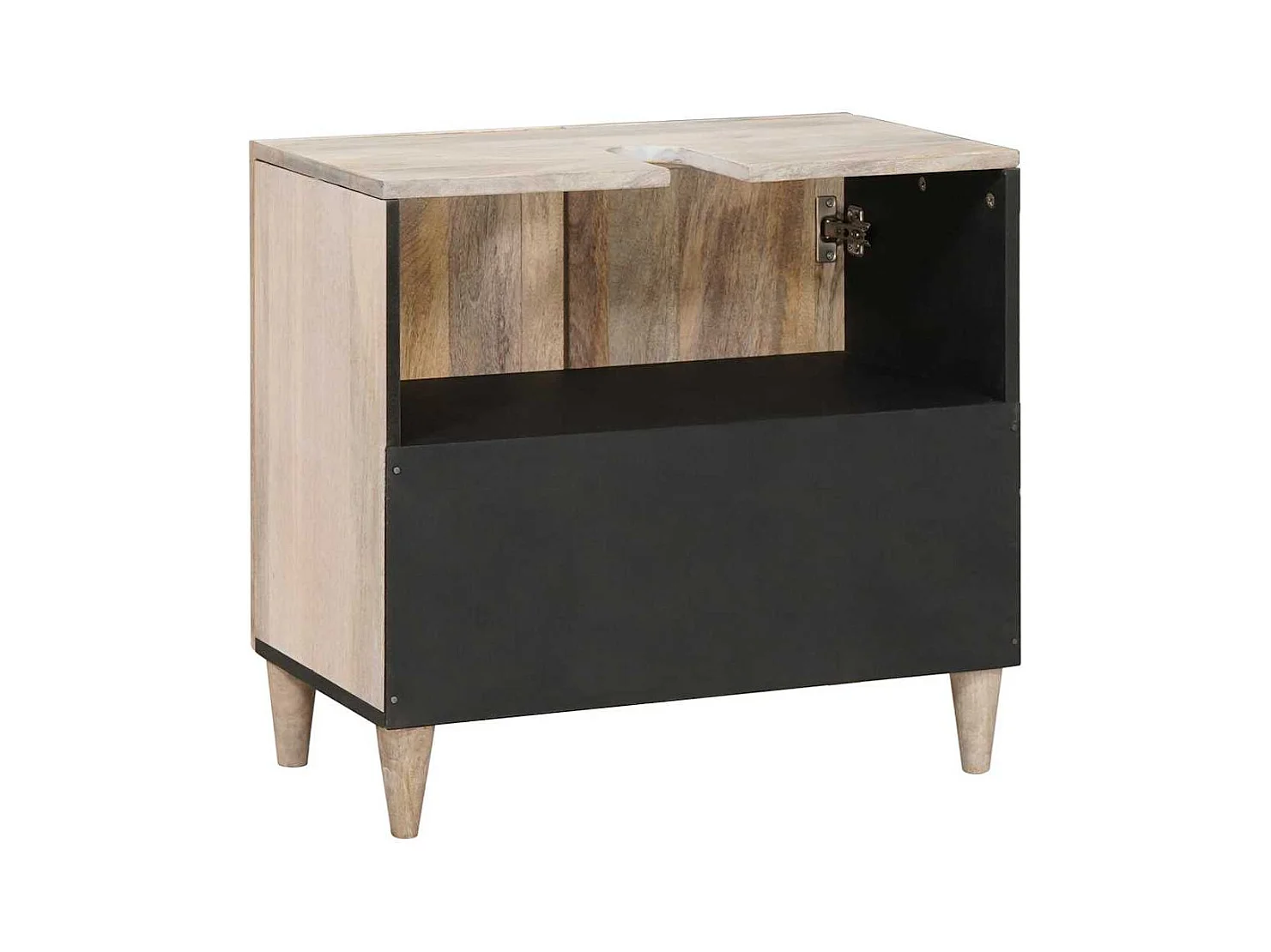 Cabinet de salle de bain Montage mural Blanc 62 x 33 x 58 cm