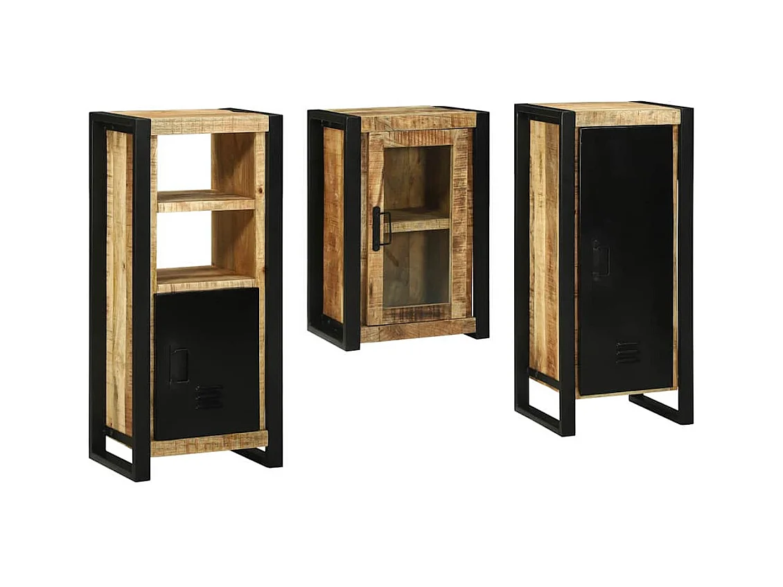 Set di mobili da bagno a parete 3 pezzi