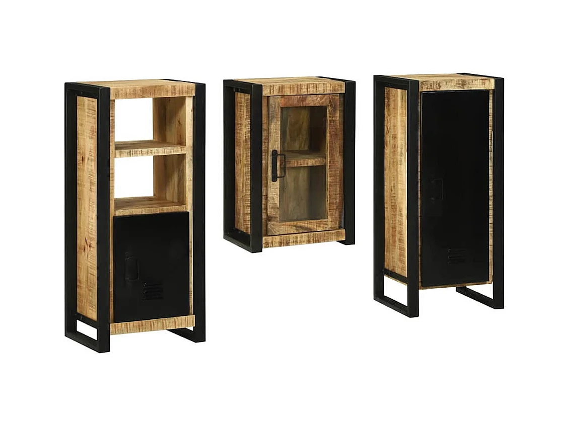 Set di mobili da bagno a parete 3 pezzi