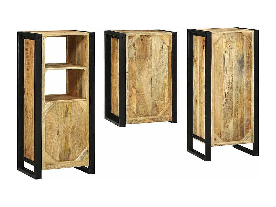 Set di mobili da bagno a parete 3 pezzi