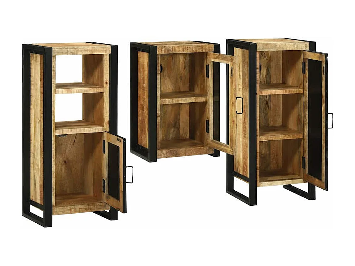 Badkamermeubelset Wandmontage 3 stuks