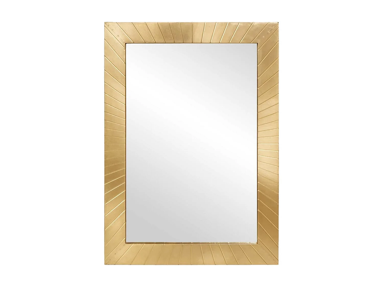 Badezimmerspiegel mit Spiegel Schwarz und Gold 50 x 2,5 x 70 cm