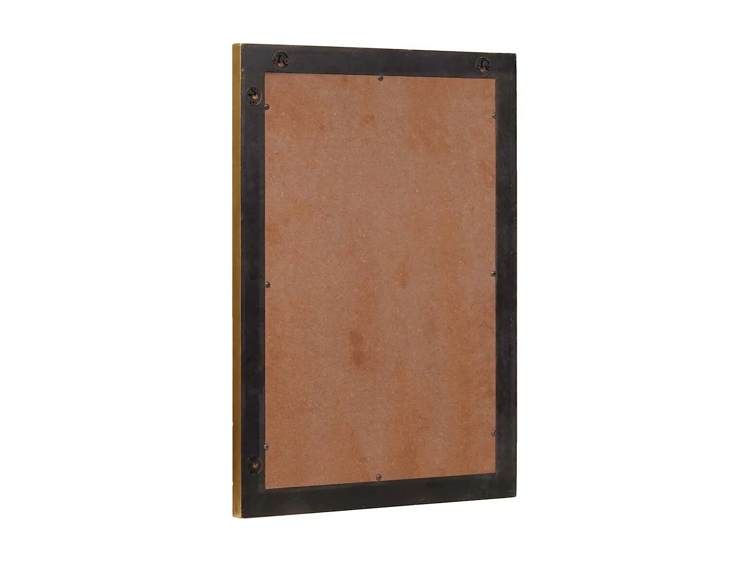 Badezimmerspiegel mit Spiegel Schwarz und Gold 50 x 2,5 x 70 cm