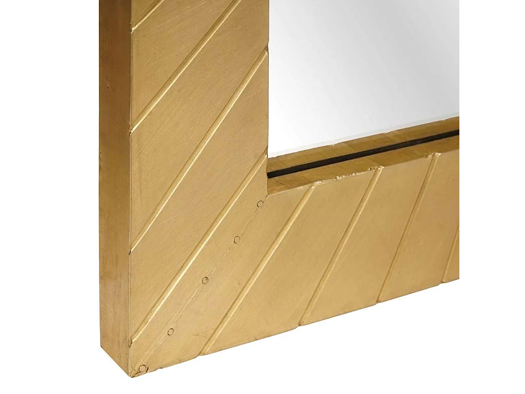 Badezimmerspiegel mit Spiegel Schwarz und Gold 50 x 2,5 x 70 cm