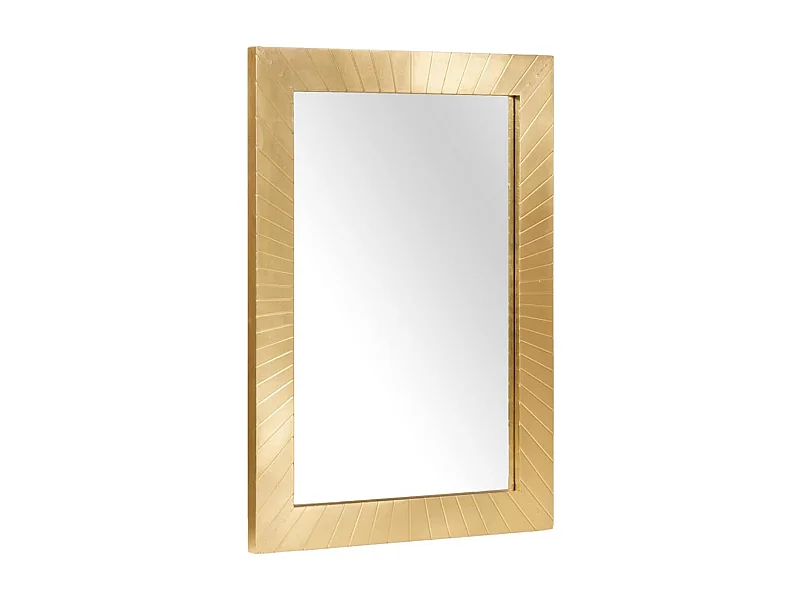 Badezimmerspiegel mit Spiegel Schwarz und Gold 50 x 2,5 x 70 cm