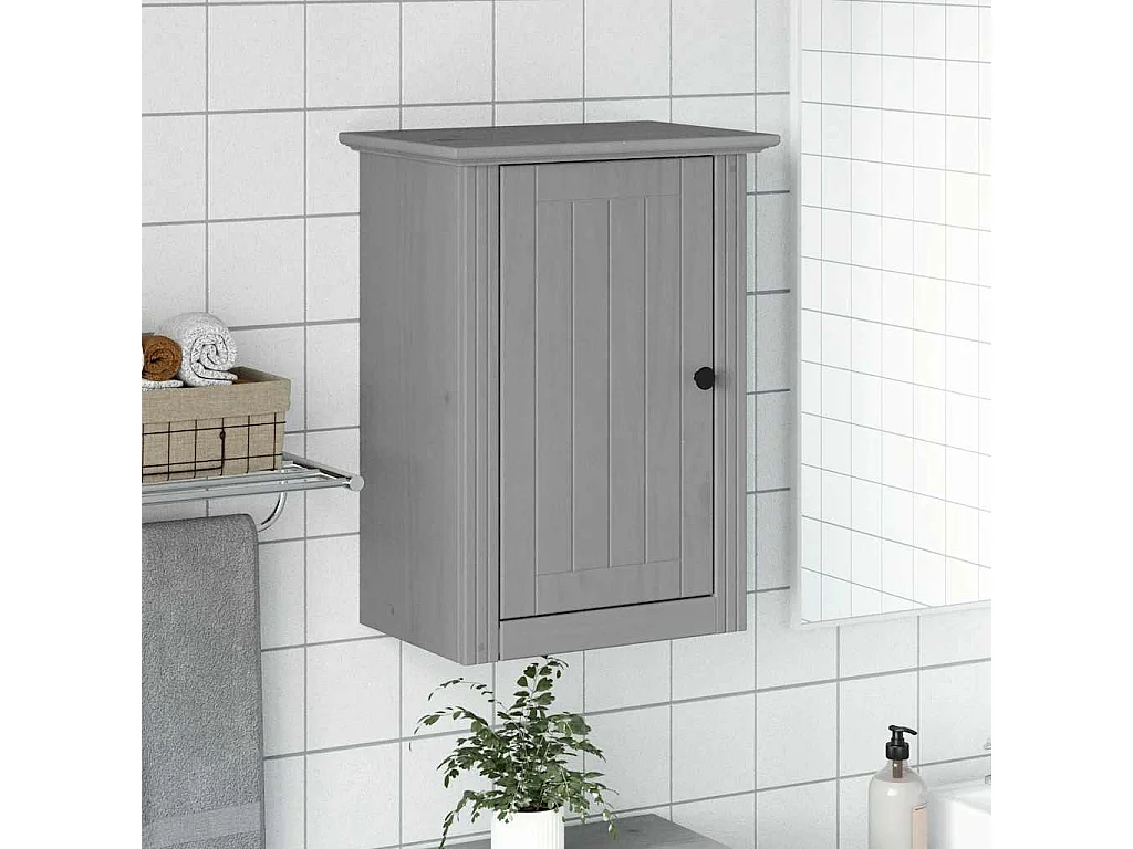 Armoire murale de salle de bain BODO gris 44x30x60 cm
