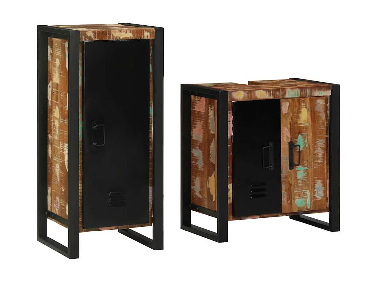 Set di mobili da bagno con mensola con anta