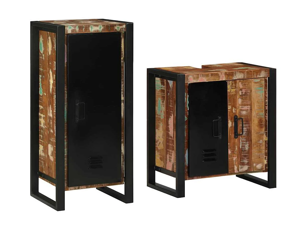 Set di mobili da bagno con mensola con anta