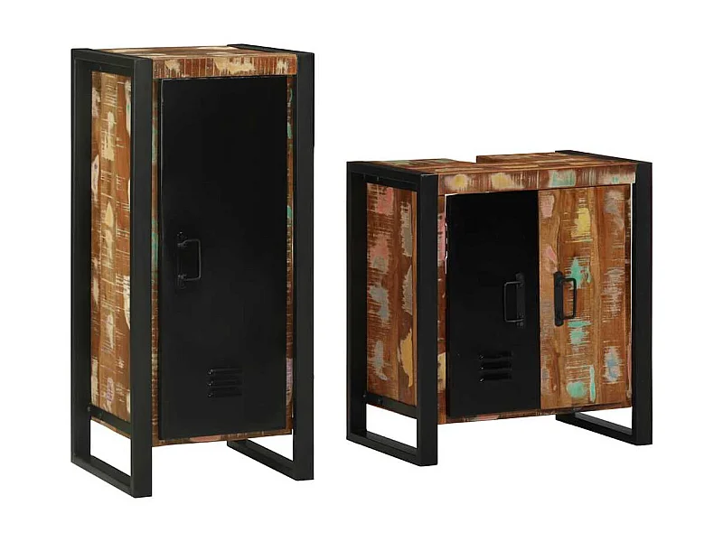 Set di mobili da bagno con mensola con anta