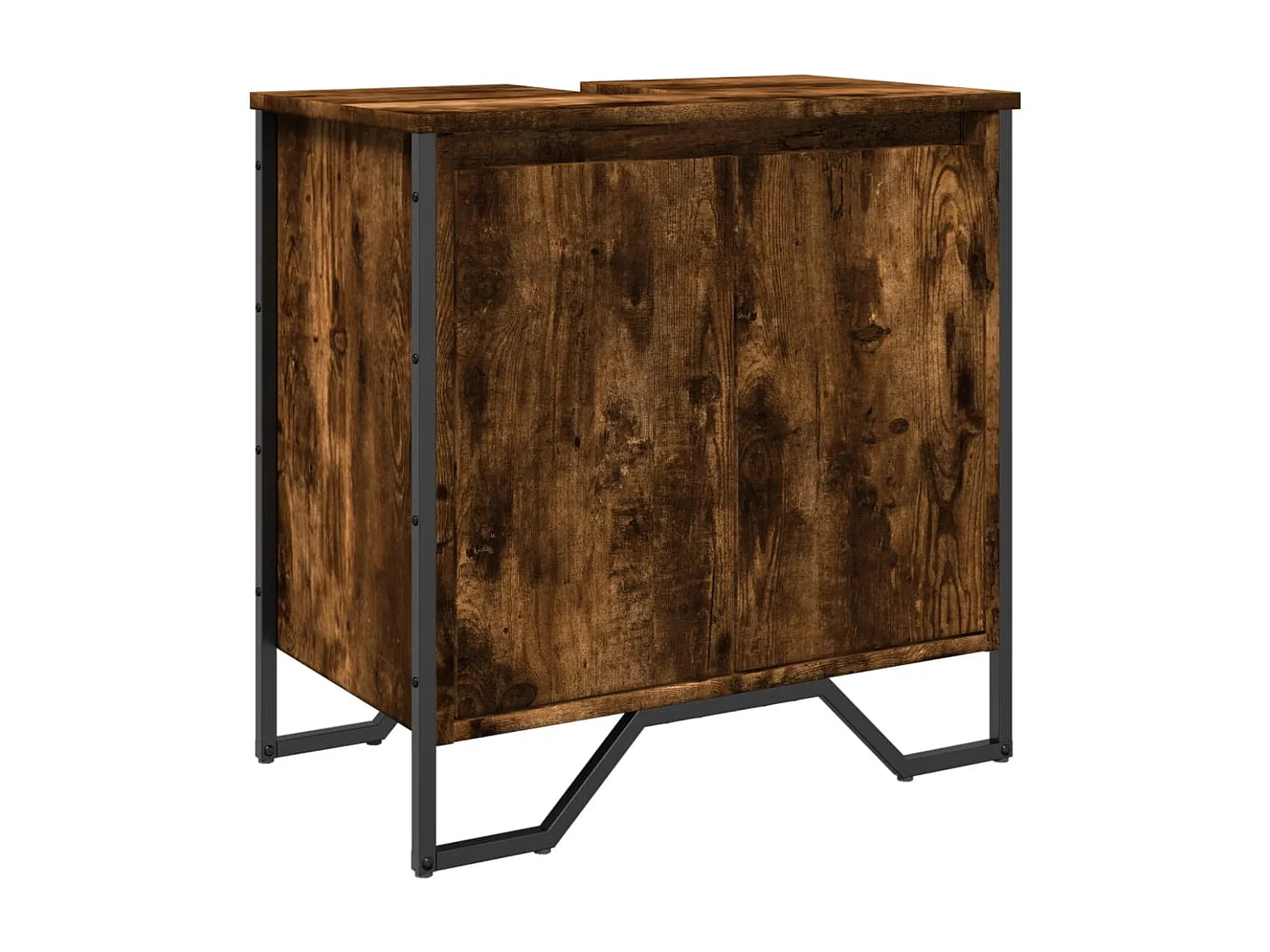 Mobile lavabo in rovere affumicato 60x35x60 cm