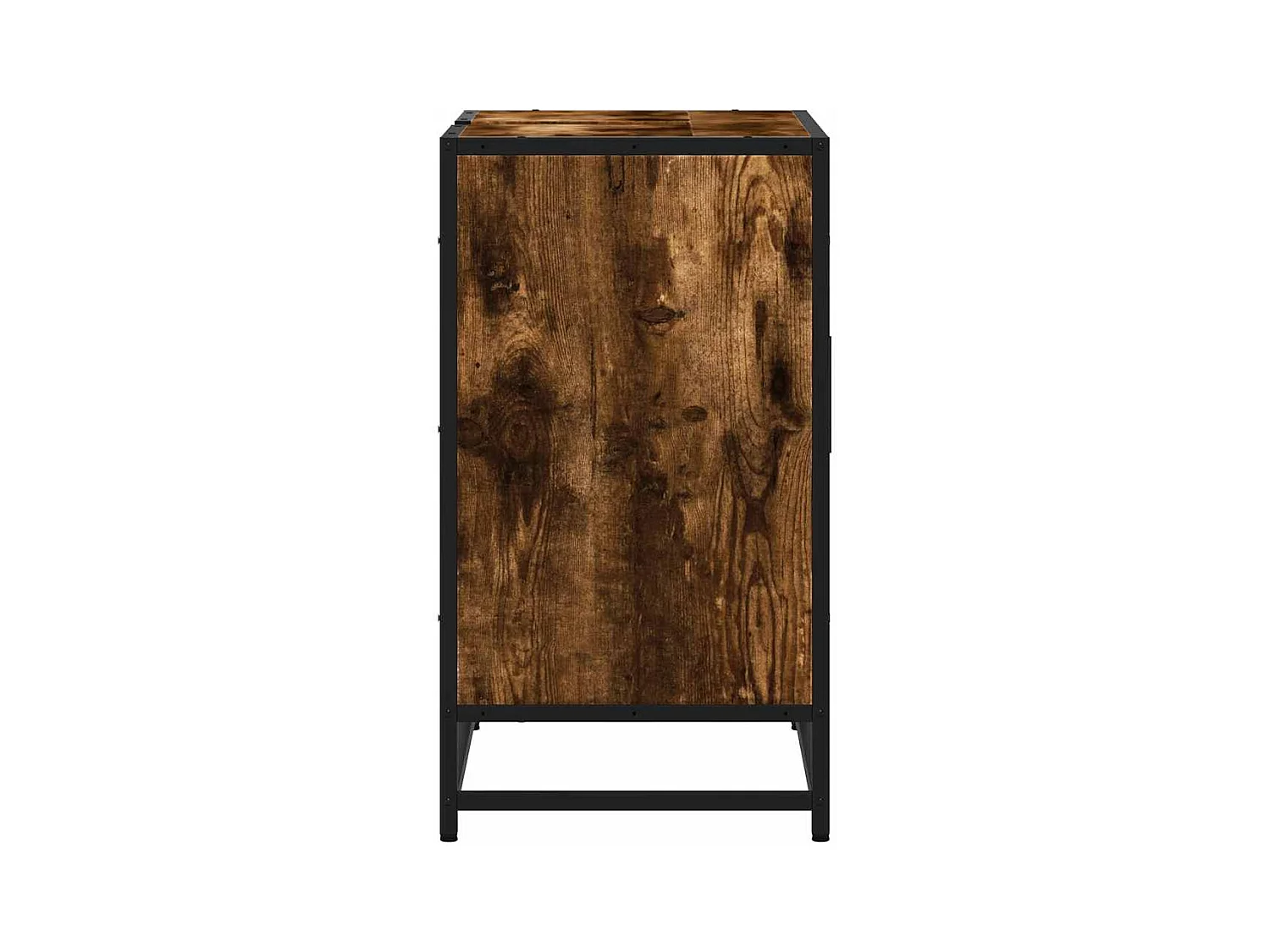 Gerookt eikenhouten wastafelmeubel 65x33x60 cm