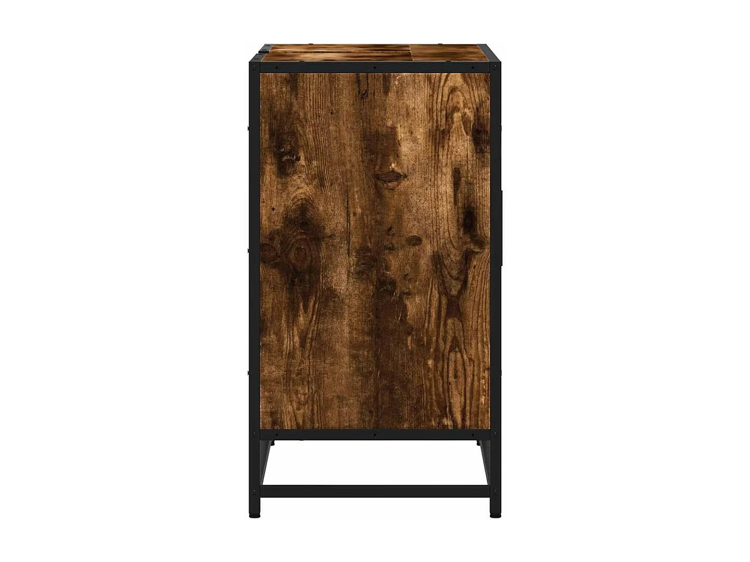 Armoire de lavabo de salle de bain chêne fumé 65x33x60 cm