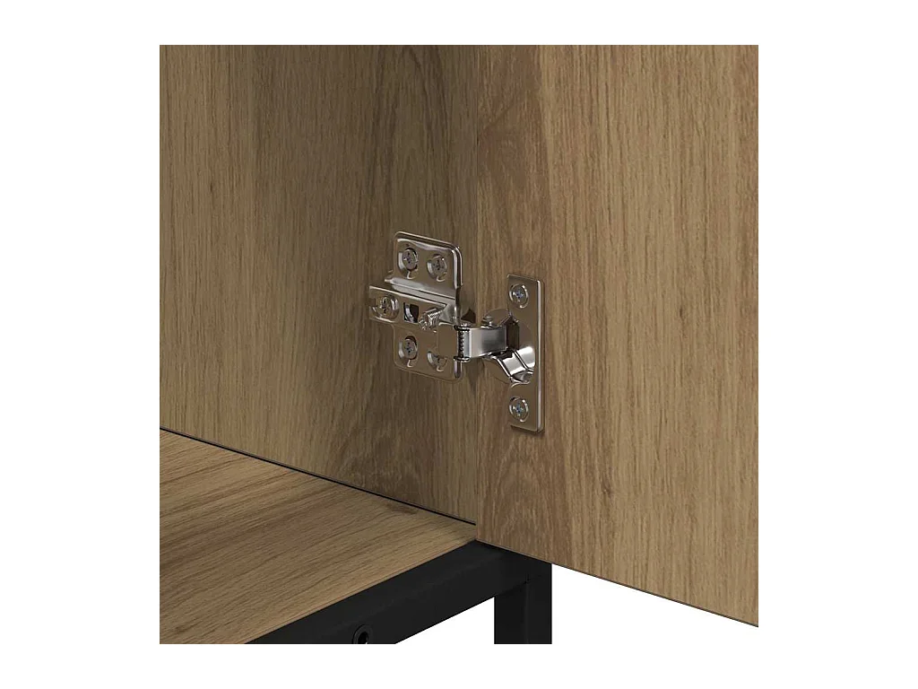 Badkamermeubel met plank, handgemaakt eikenhout