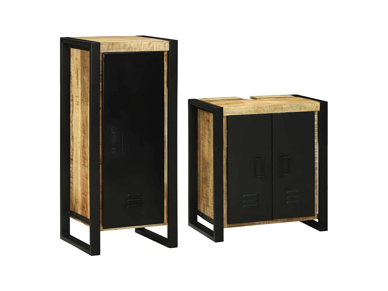 Ensemble de mobilier de salle de bain avec stockage 2 pcs