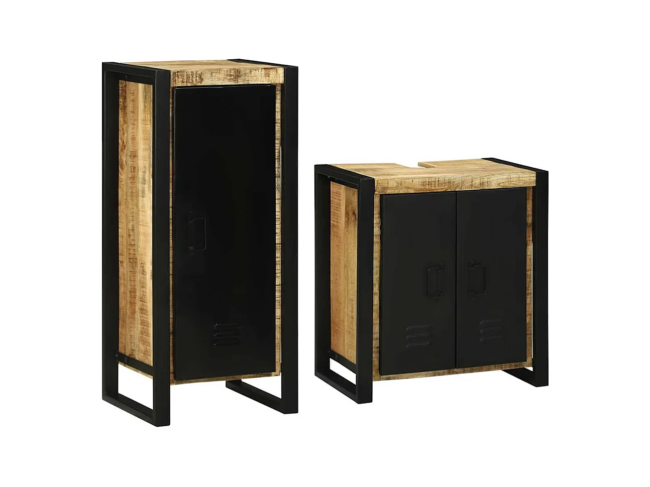 Ensemble de mobilier de salle de bain avec stockage 2 pcs