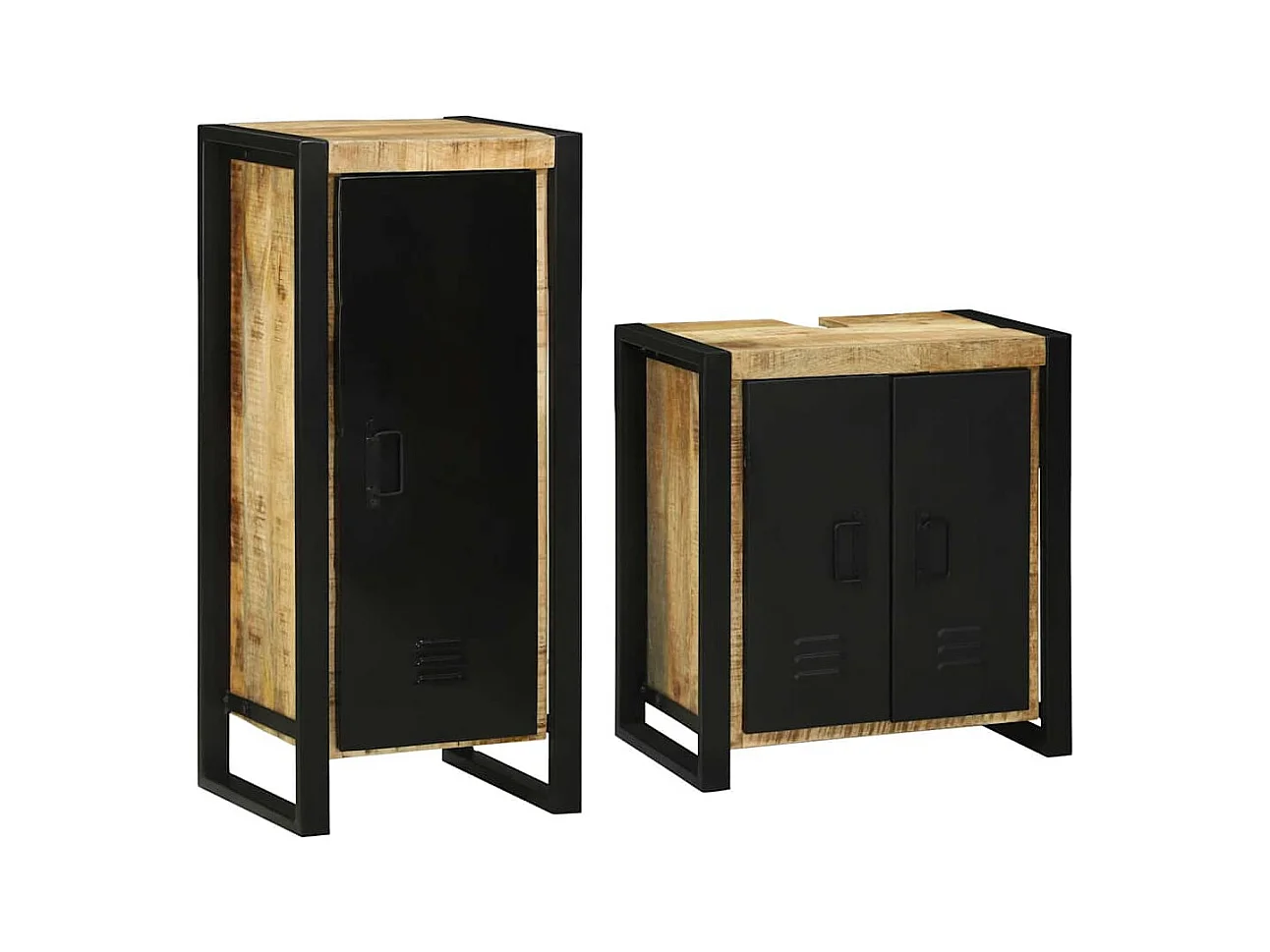 Ensemble de mobilier de salle de bain avec stockage 2 pcs