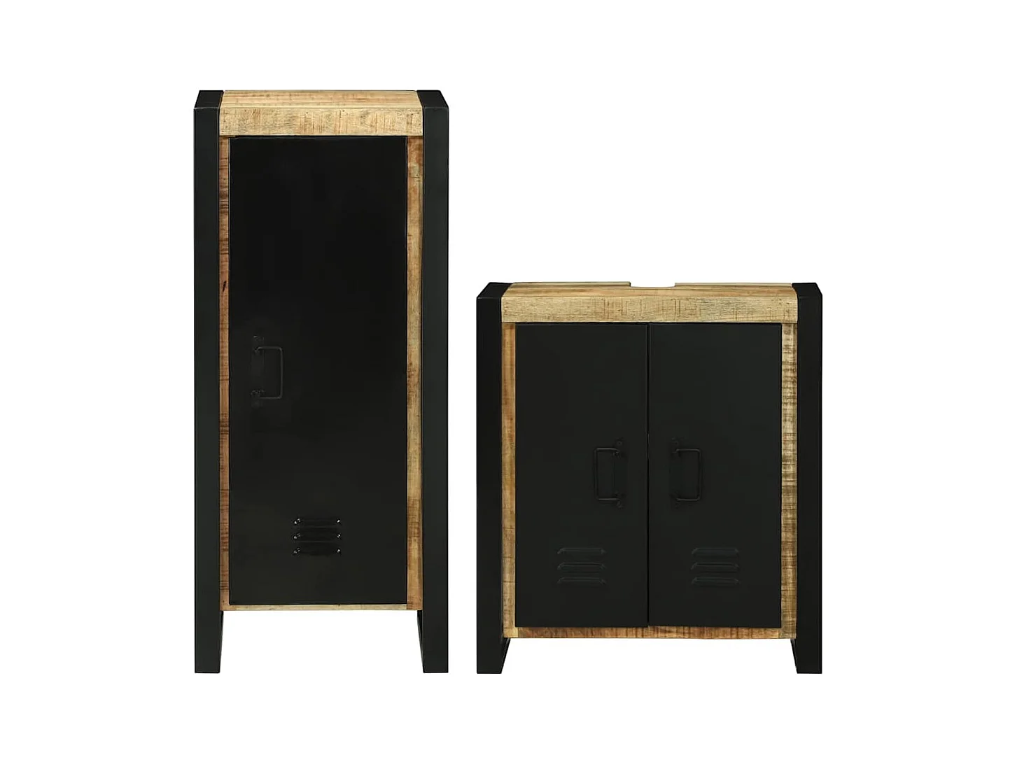 Ensemble de mobilier de salle de bain avec stockage 2 pcs