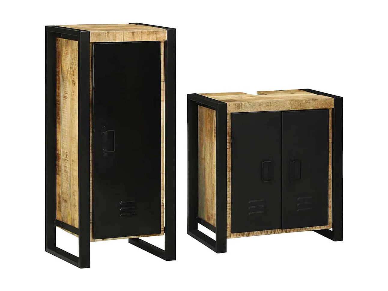 Ensemble de mobilier de salle de bain avec stockage 2 pcs