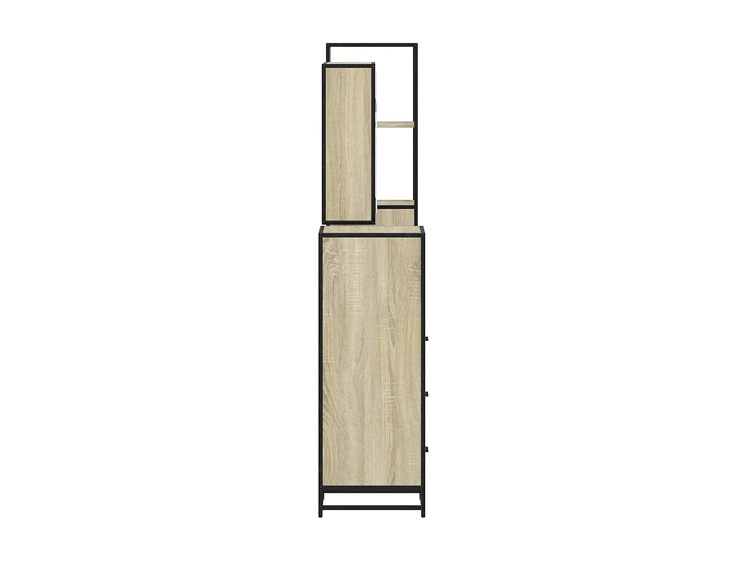 Ensemble de meubles de salle de bain 4 pcs chêne sonoma