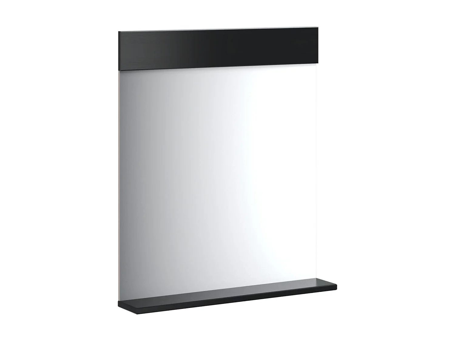 Conjunto de muebles de baño BERG de 2 piezas en madera maciza de pino negro