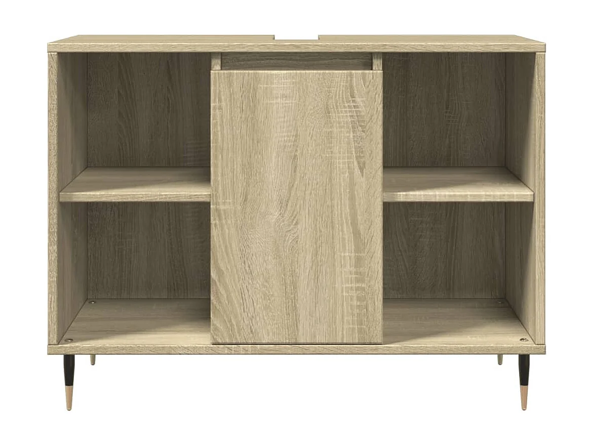 Conjunto de muebles de baño de 3 piezas roble sonoma