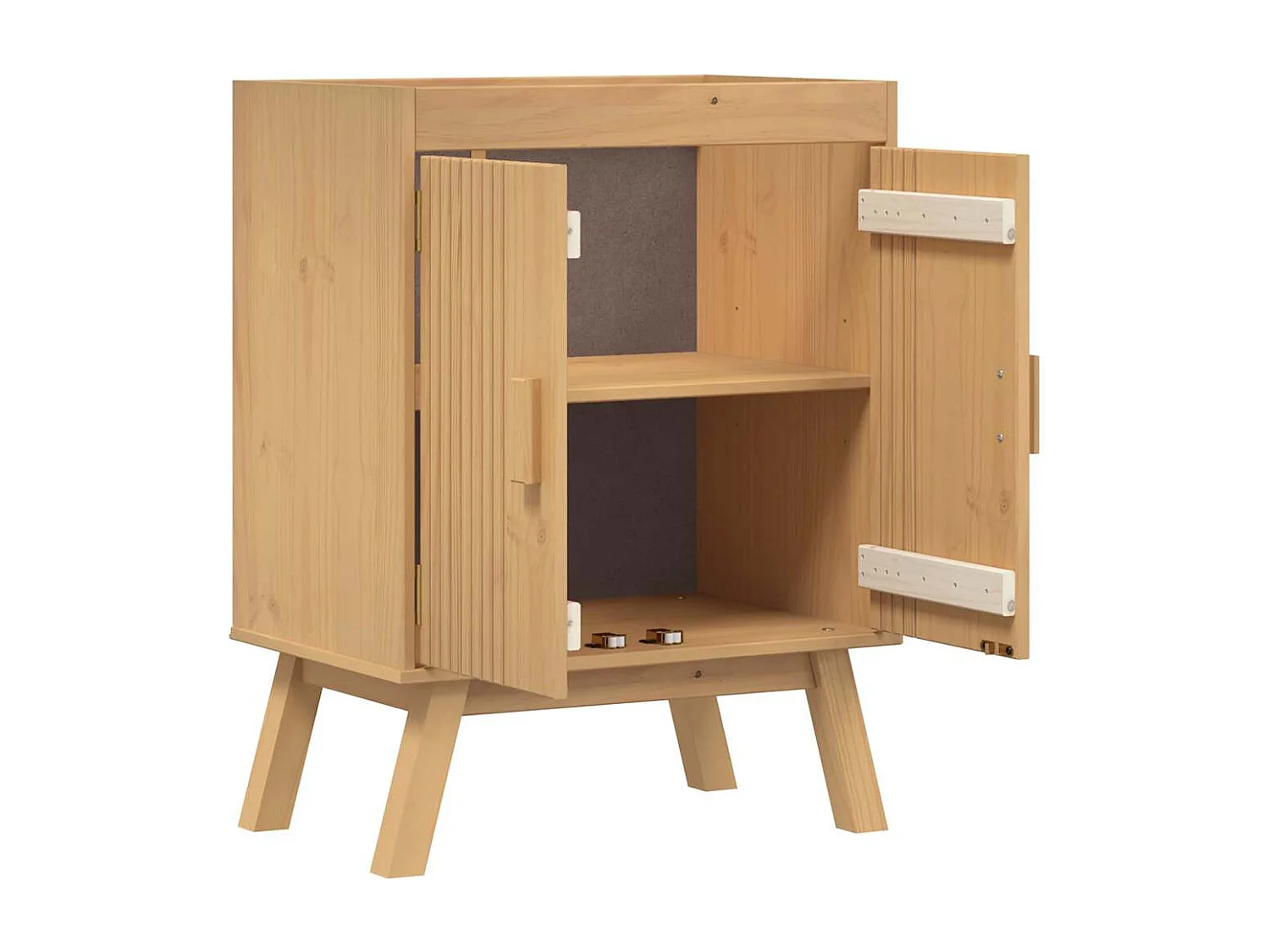 Meuble sous évier Marron 114 x 43 x 73.5 cm Bois de pin massif