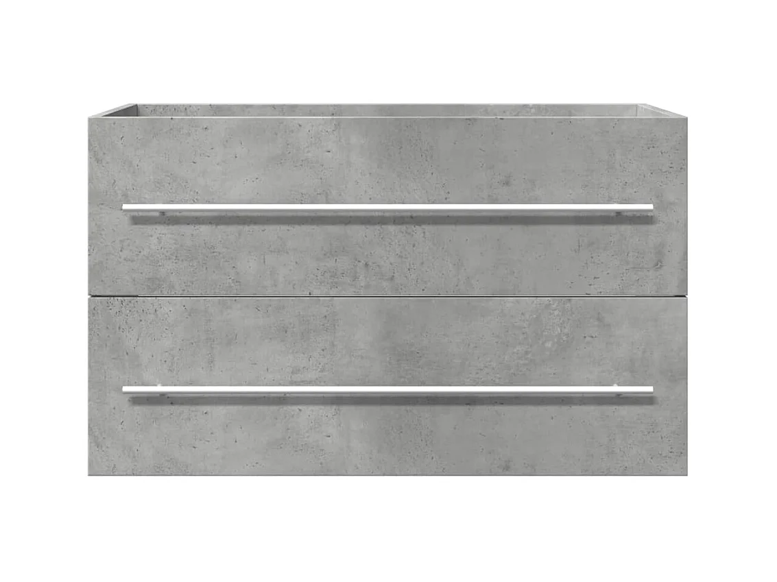 Betongrijs wastafelmeubel 80x38,5x48 cm bewerkt hout