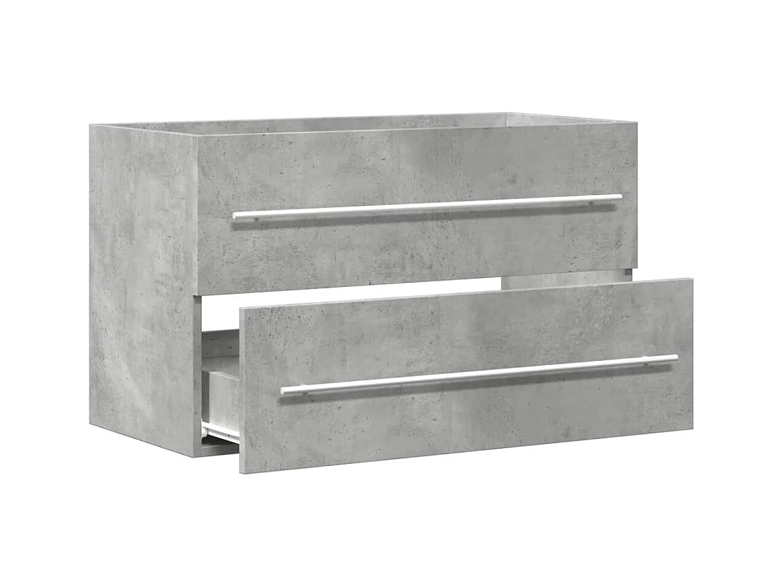 Betongrijs wastafelmeubel 80x38,5x48 cm bewerkt hout