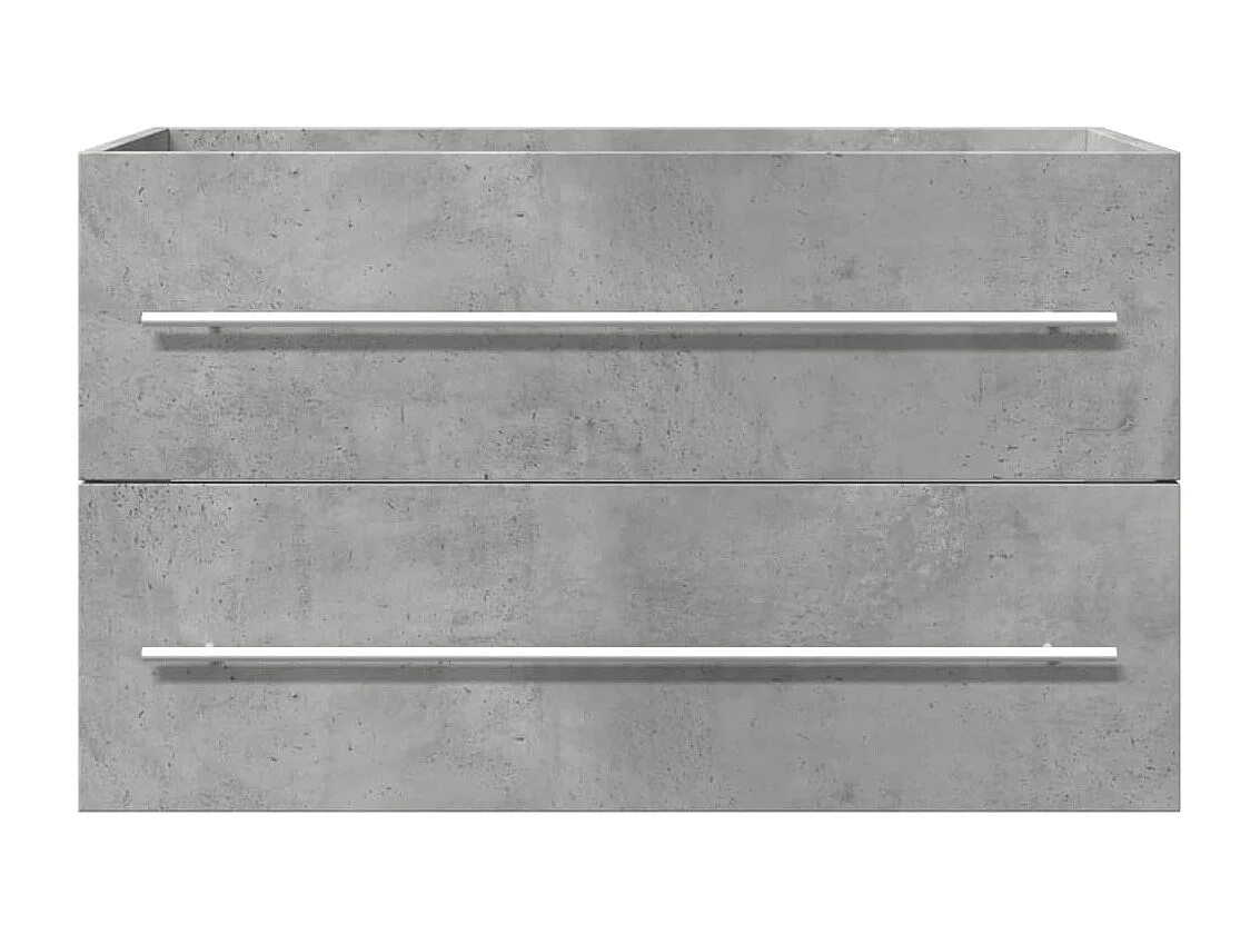 Betongrauer Waschbeckenschrank 80x38,5x48 cm Holzwerkstoff