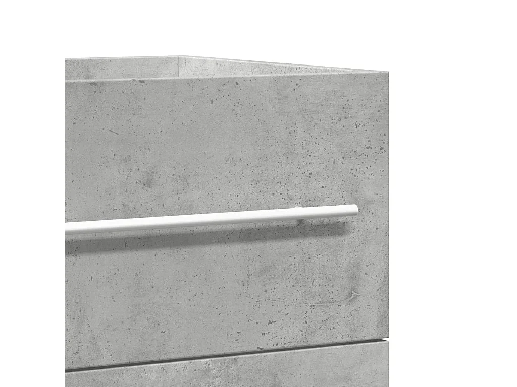 Betongrauer Waschbeckenschrank 80x38,5x48 cm Holzwerkstoff