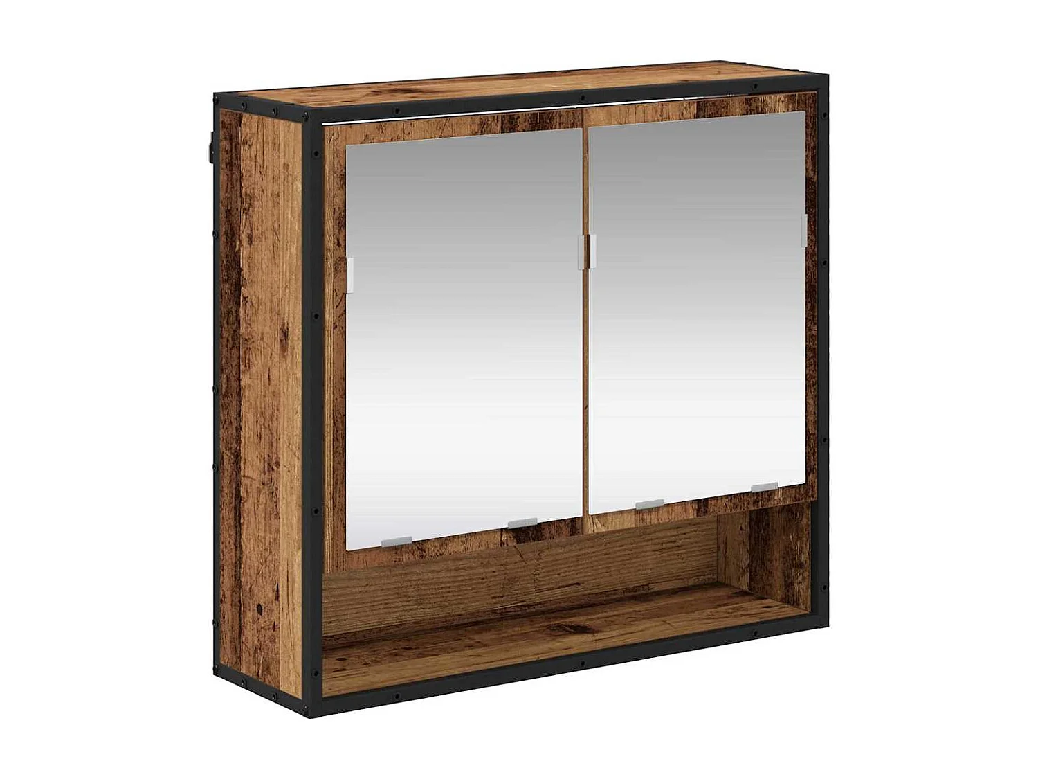 Ensemble de mobilier de salle de bain 2 pcs Bois ancien