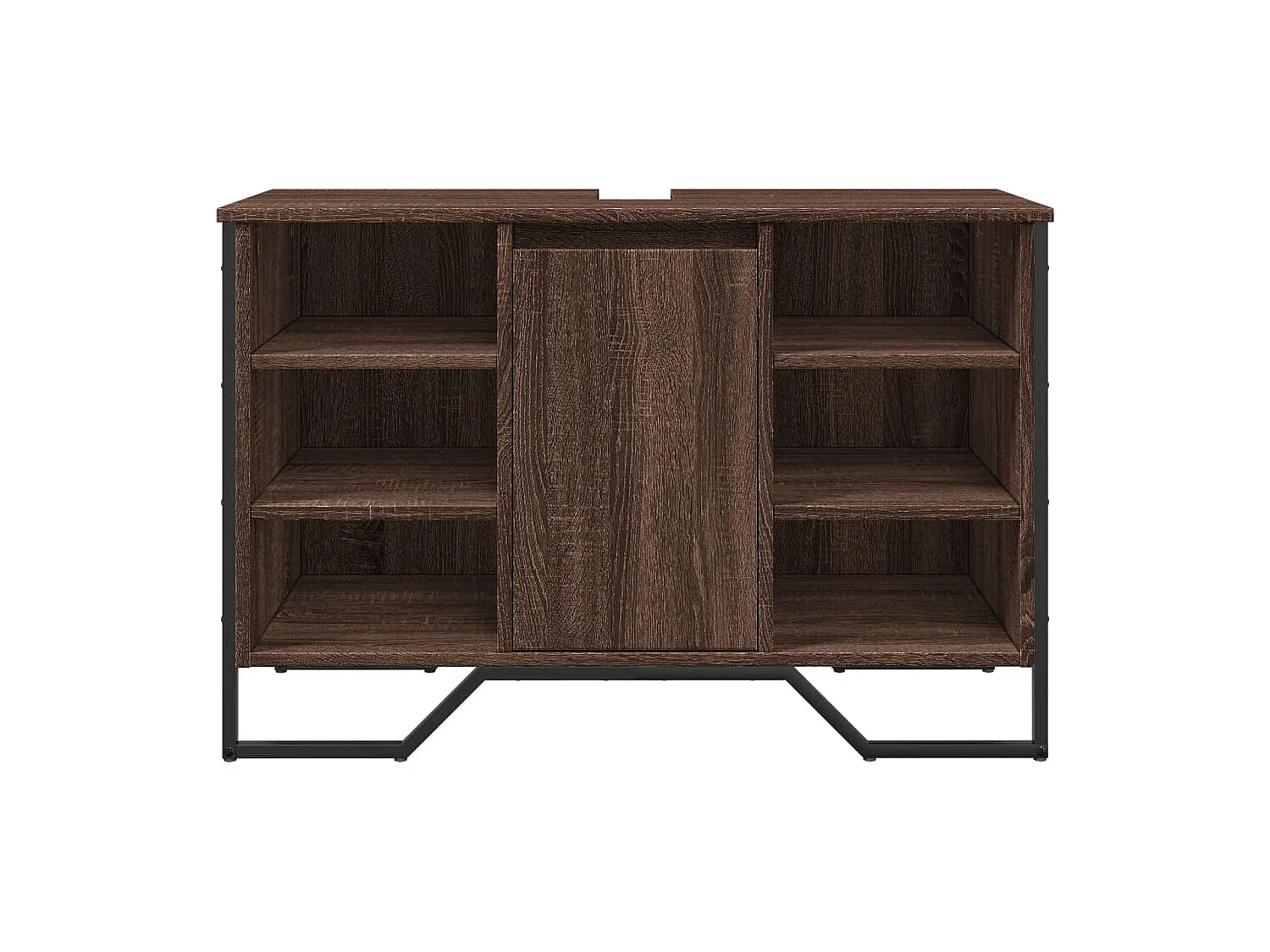 Badkamer wastafelkast bruin eiken 91x35x60 cm