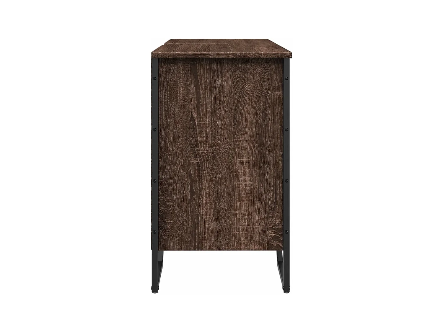 Badkamer wastafelkast bruin eiken 91x35x60 cm