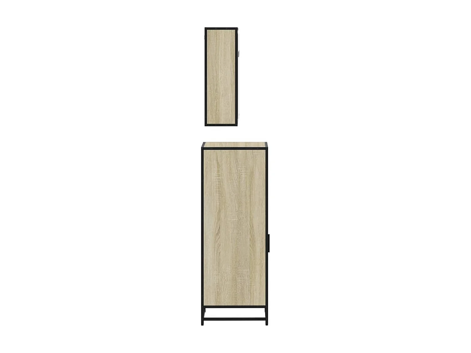 Set di mobili da bagno 3 pezzi in rovere Sonoma