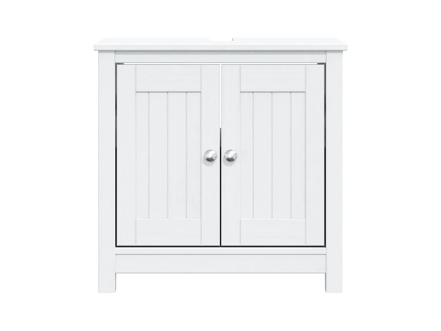 Meuble de salle de bain BERG blanc 60x34x59 cm bois pin massif