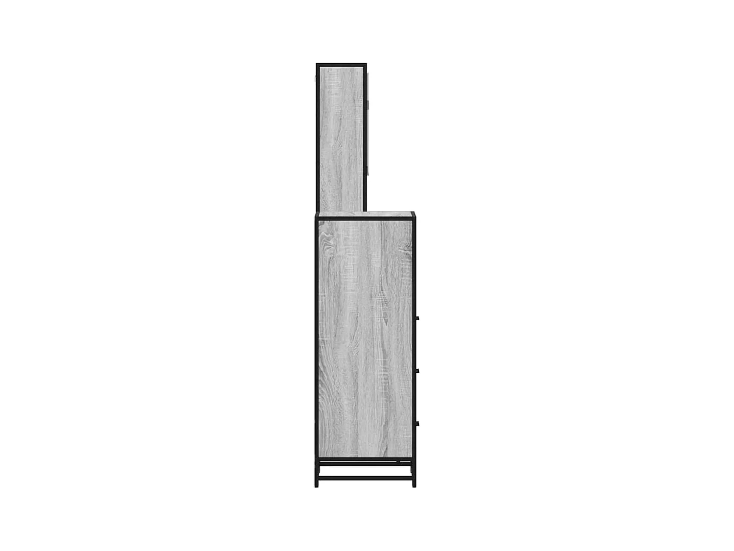 Ensemble de meubles de salle de bain 3 pcs Sonoma gris