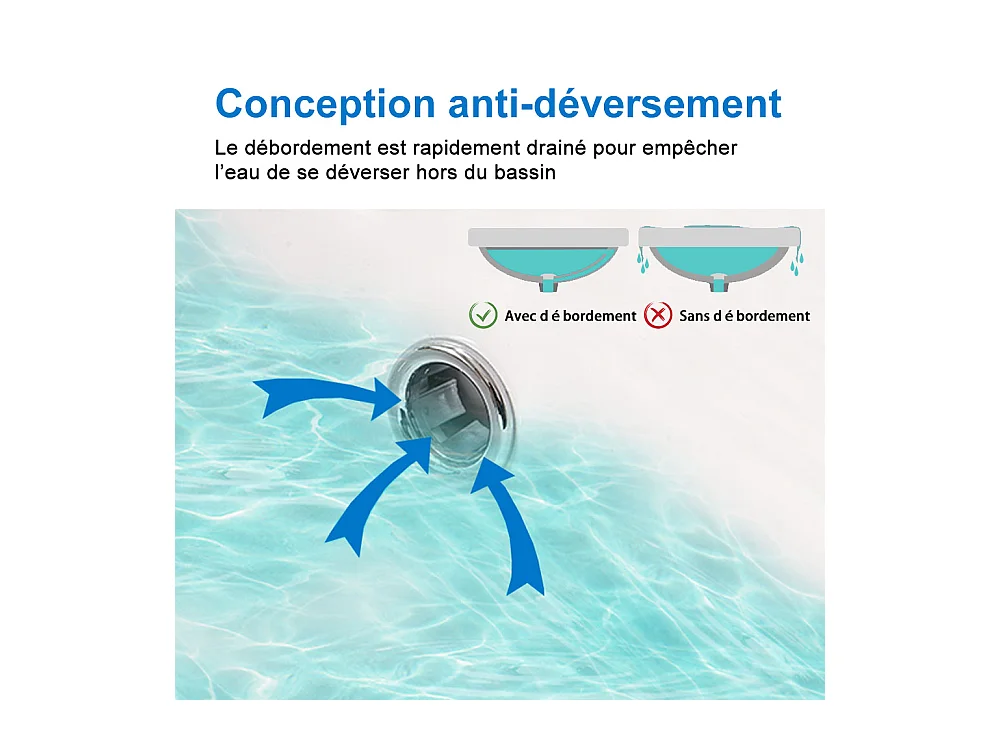 AICA Ensemble meuble Salle de Bain avec portes + vasque céramique, L x W x H: 99x45x40cm， Chêne Mat