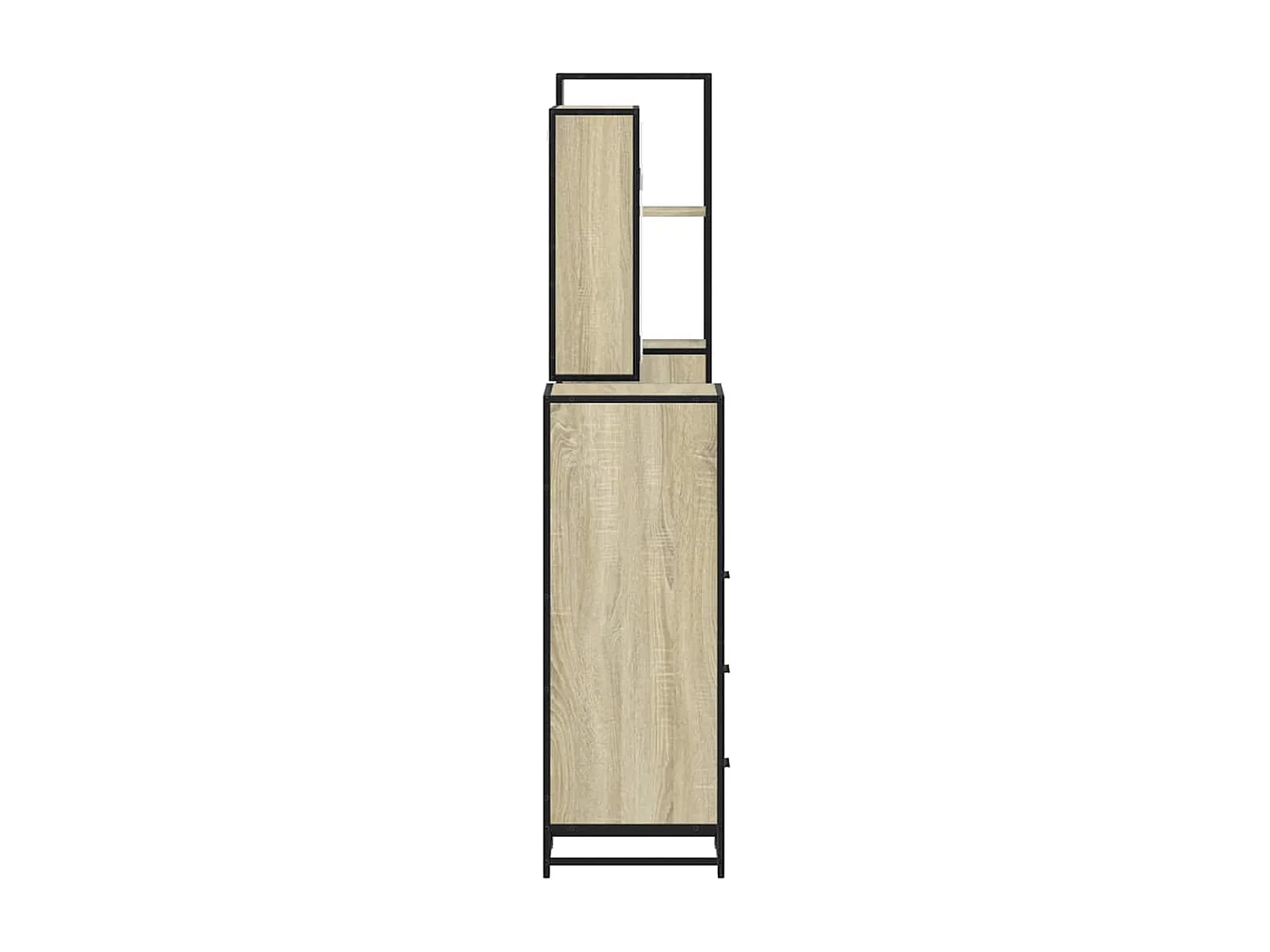 Ensemble de meubles de salle de bain 4 pcs chêne sonoma