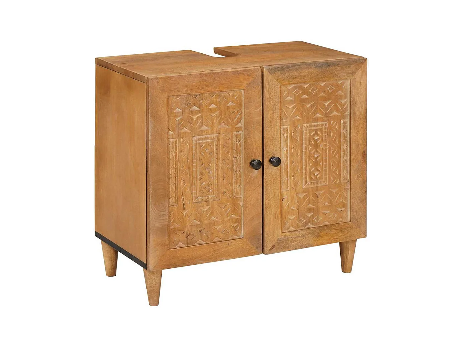 Ensemble de mobilier de salle de bain avec tiroir 3 pcs Marron