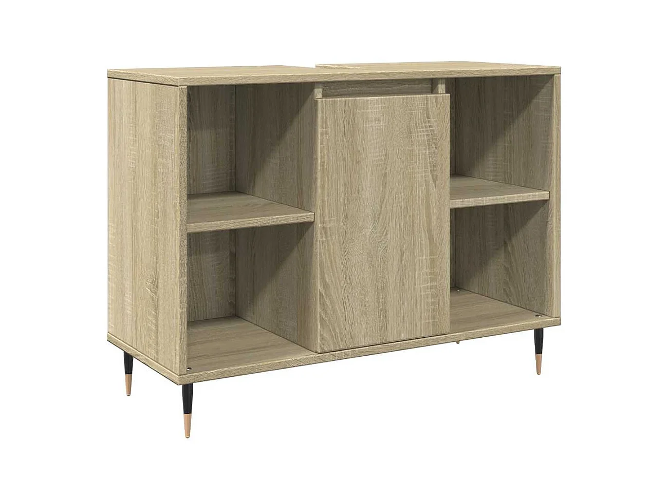 Sonoma eiken badkamerkast 80x33x60cm bewerkt hout