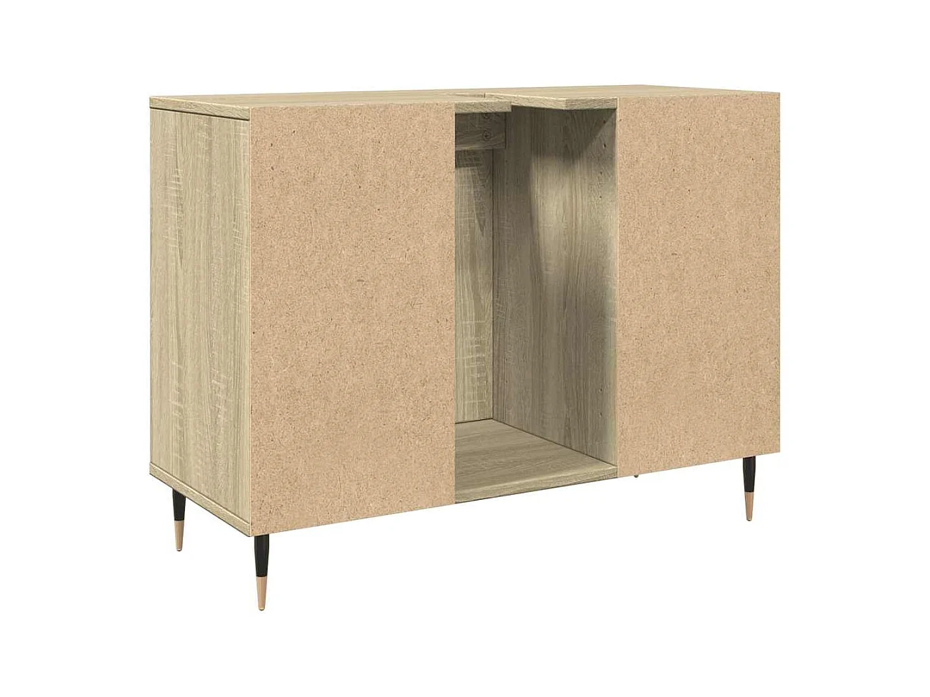 Sonoma eiken badkamerkast 80x33x60cm bewerkt hout