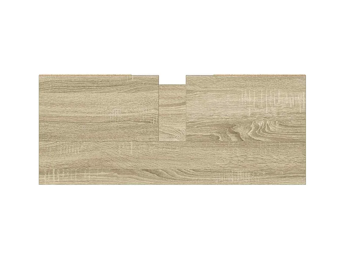 Sonoma eiken badkamerkast 80x33x60cm bewerkt hout