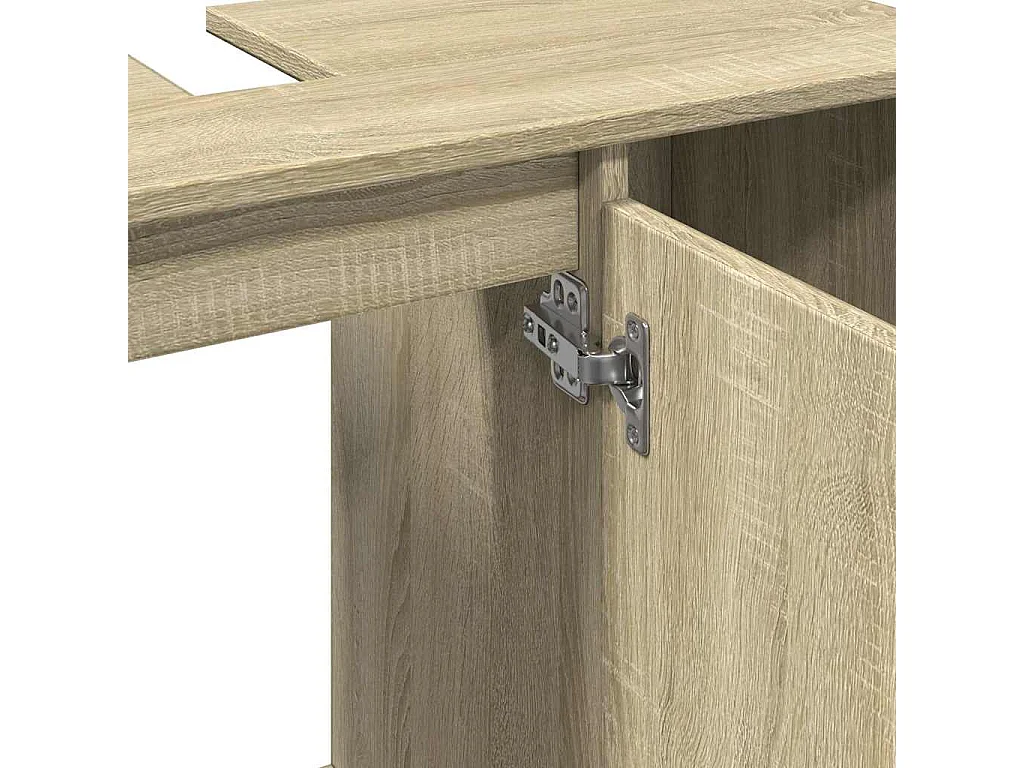 Mobile bagno in rovere Sonoma 80x33x60cm in legno ingegnerizzato