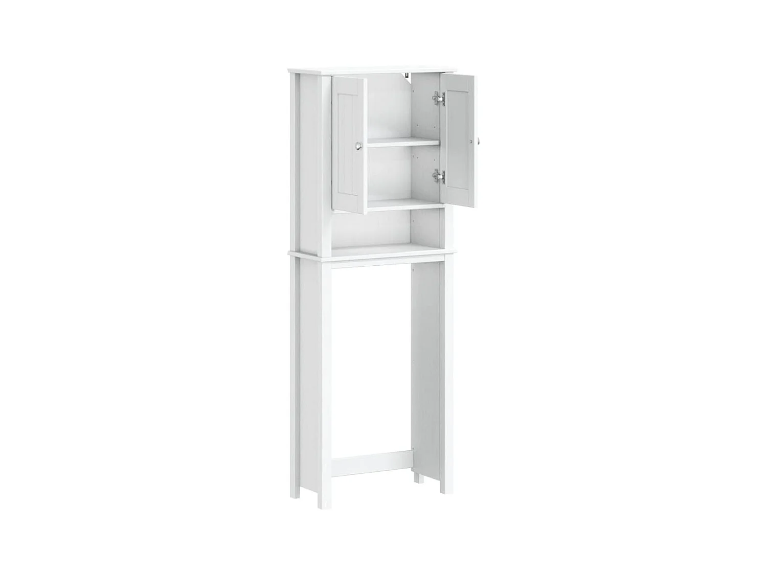 Rangement au-dessus de la cuvette BERG blanc bois massif